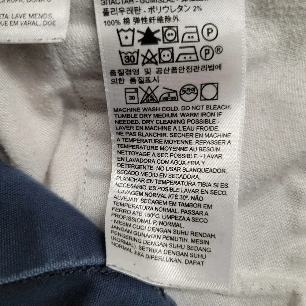 Levis Shorts Mens 34 Blue‎ Chino Outdoors Casual Skateboarding Flat Front
